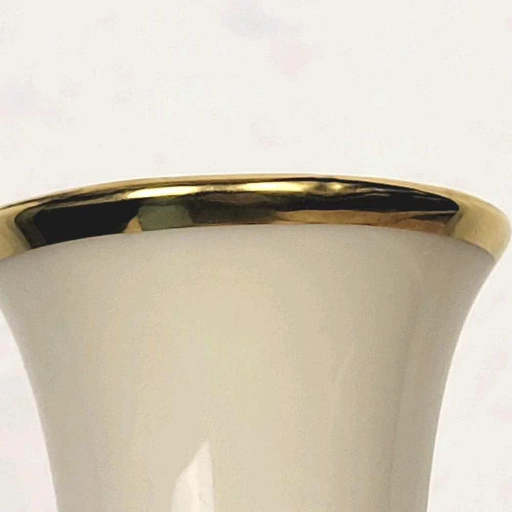 Lenox Eternal Love Bud Vase Bluebirds Floral 24K Gold‎ Trim USA Vintage Romantic